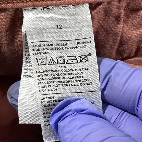 Old Navy Pixie Crop Blush Mid‎ Rise 12 Peach Amelia Rose Stretch Chino Outdoorsy - Picture 12 of 14